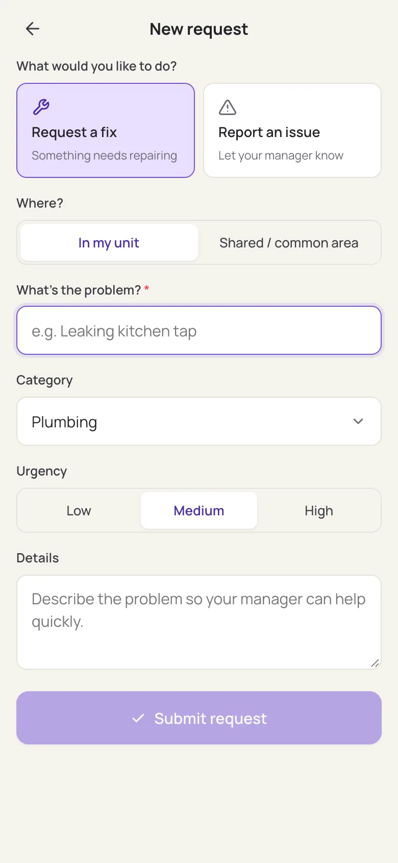 Report or request a fix